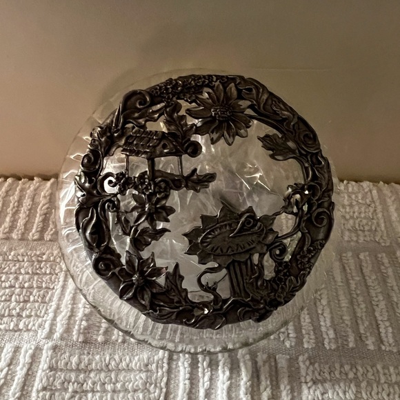 Vintage Rawcliffe Pewter 1998 & Glass bottom 🌹 - Picture 15 of 16